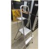 Image 2 : Aluminum Stepper , (2) 48'' Pipe Clamps