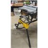 Image 5 : Dewalt 10'' 15 Amp Table Saw with Portable Dewalt Jobsite Stand - Was