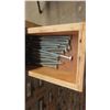 Image 10 : 2 Piece Wood Cabinet : Bottom Portion Has 8 Drawers and Measures 38'' x 57'' x 22'' , 