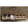 Image 16 : 2 Piece Wood Cabinet : Bottom Portion Has 8 Drawers and Measures 38'' x 57'' x 22'' , 