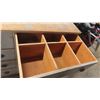 Image 4 : 2 Piece Wood Cabinet : Bottom Portion Has 8 Drawers and Measures 38'' x 57'' x 22'' , 