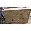 Image 5 : 2 Piece Wood Cabinet : Bottom Portion Has 8 Drawers and Measures 38'' x 57'' x 22'' , 