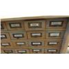 Image 7 : 2 Piece Wood Cabinet : Bottom Portion Has 8 Drawers and Measures 38'' x 57'' x 22'' , 