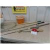 Image 1 : 3 Fishing Rods , 2 Reels , Net & Minnow Pail 