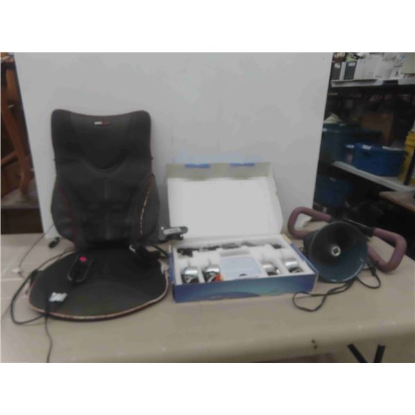 Heat and Vibrating Seat Pad , New Wireless Camera , Thigh Master , Horn