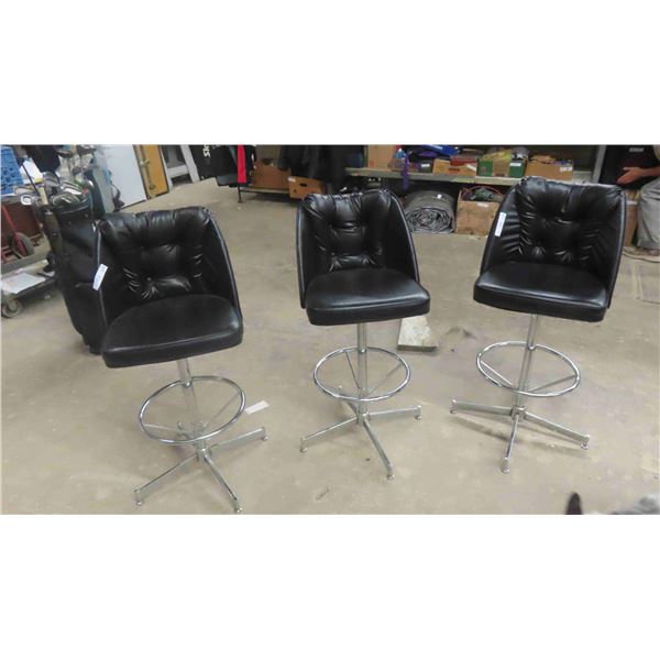 3 Swivel Bar Stools 