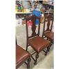 Image 10 : Oak Gate Leg Table , Leaf & 4 Chairs 