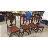 Image 8 : Oak Gate Leg Table , Leaf & 4 Chairs 