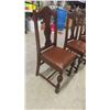 Image 9 : Oak Gate Leg Table , Leaf & 4 Chairs 