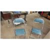Image 4 : Folding Leg Card Table with 4 Chairs 