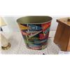 Image 7 : Vintage Shoe Polish Kit , Old Garbage Can with University Logo , Lamp
