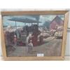 Image 1 : Framed Puzzle Picture of Case Steam Tractor 39'' x 30'' 