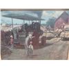 Image 2 : Framed Puzzle Picture of Case Steam Tractor 39'' x 30'' 