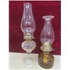 Image 2 : 5 Coal Oil Lamps with Chimneys