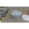 Image 1 : 1 Gallon Pail Full of Pro V1 Golf Balls (Clean)