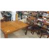 Image 1 : Dining Room Table 30'' x 54'' x 30'' , 14'' Leaf & 6 Chairs 