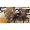 Image 5 : Dining Room Table 30'' x 54'' x 30'' , 14'' Leaf & 6 Chairs 