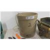 Image 2 : Medalta 3 Gallon Crock , Heavy Brass Planter
