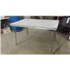Image 1 : Chrome Leg Retro Table 29'' x 48'' x 30'' 