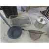 Image 4 : Hand Mixer, Cassarole Dish,Pots, Strainers,Basket & More 