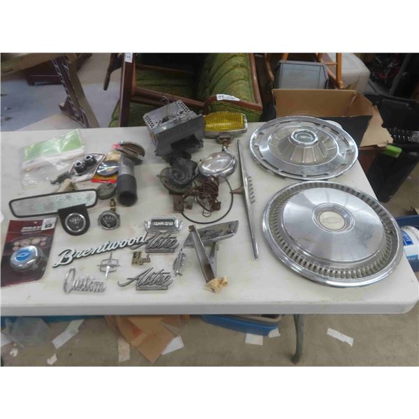 Chevy Hubcaps, Fog Lights, Gauges, Chrome Emblems, 1976