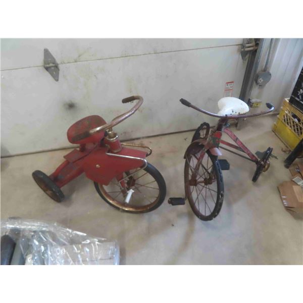(2) Vintage Tricycles