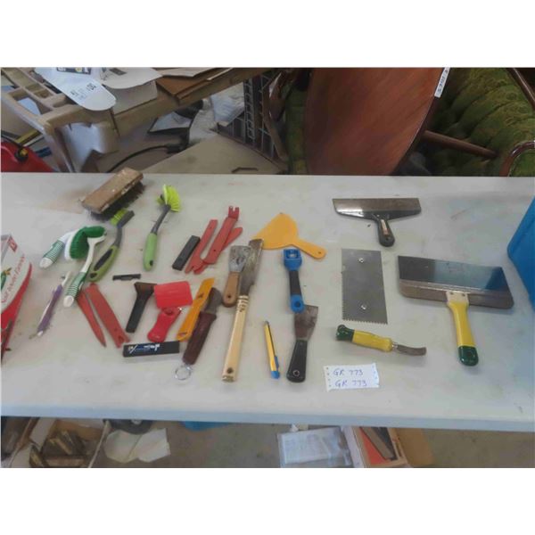 Scrapers, Brushes, Trowels, Knives and More