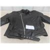 Image 1 : Leather Motorcycle Jacket Lined Size Large
