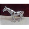 Image 3 : Blue Mountain Horse Figure 101/2" H + Brass/Chrome Horse 5 1/4" H 