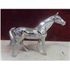 Image 4 : Blue Mountain Horse Figure 101/2" H + Brass/Chrome Horse 5 1/4" H 