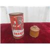 Image 4 : Tins, Vintage Old Country Orange Tin Trap, Level, Glass Bake Bowl 