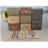 Image 1 : 5 Wall Slogan Pictures Largest 11 1/2 " x 23 1/2"       