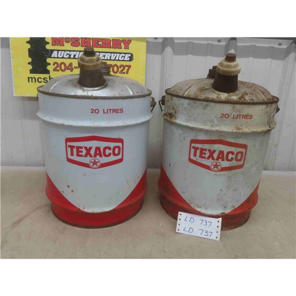 Texaco 20 Litre Cans (2)