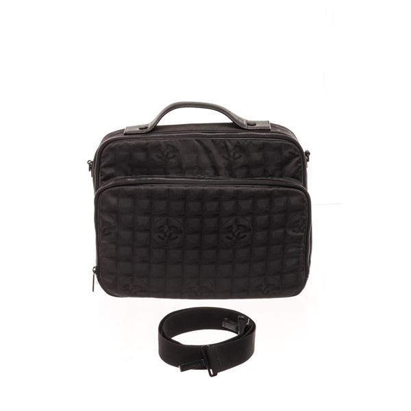 Chanel Black Nylon Travel Bag