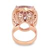 Image 3 : 42.60 ctw Kunzite and 0.76 ctw Diamond Ring - 14KT Rose Gold