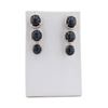 Image 2 : 43.81 ctw Blue Sapphire and 1.88 ctw Diamond 14K White Gold Earrings