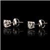 Image 3 : 1.38 ctw Diamond 14K White Gold Earrings