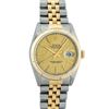 Image 2 : Rolex Mens Quickset 2T 14K Yellow Gold And Stainless Steel Champagne Index Datej