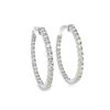 Image 1 : 4.15 ctw Diamond Hoop Earrings - 14KT White Gold