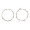 Image 3 : 4.15 ctw Diamond Hoop Earrings - 14KT White Gold