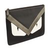 Image 1 : Fendi Black Leather Monster Pouch