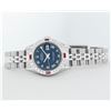 Image 9 : Rolex Ladies Quickset Stainless Steel Blue Roman 18K White Gold Diamond & Ruby B