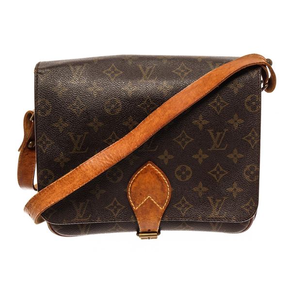 Louis Vuitton Brown Monogram Cartouchiere GM Messenger Bag