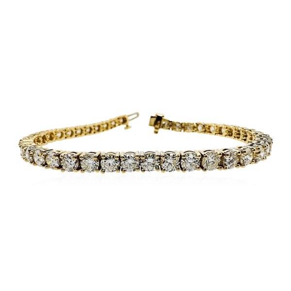 10.02 ctw Diamond Tennis Bracelet - 18KT Yellow Gold