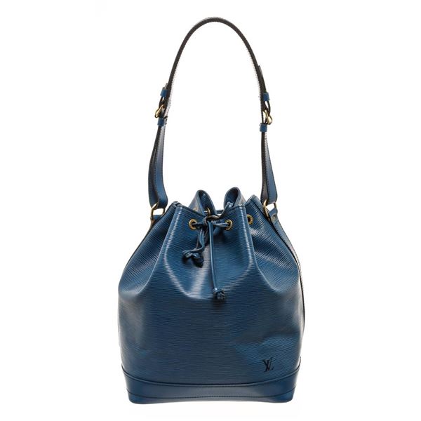 Louis Vuitton Blue Epi Leather Noe Shoulder Bag