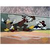 Image 1 : Disney Mickey Mouse Goofy Donald Duck Baseball Sericel