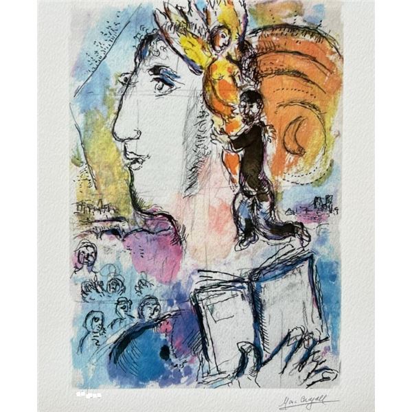 Marc Chagall Shabbat Limited Edition Facsimile Signed Giclee