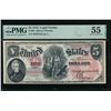 Image 1 : 1875 $5 Legal Tender Note PMG 55