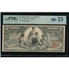 Image 1 : 1896 $2 Educational Silver Certificate PMG 25