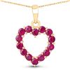 Image 1 : 10KT Yellow Gold 0.43ctw Ruby  Pendant